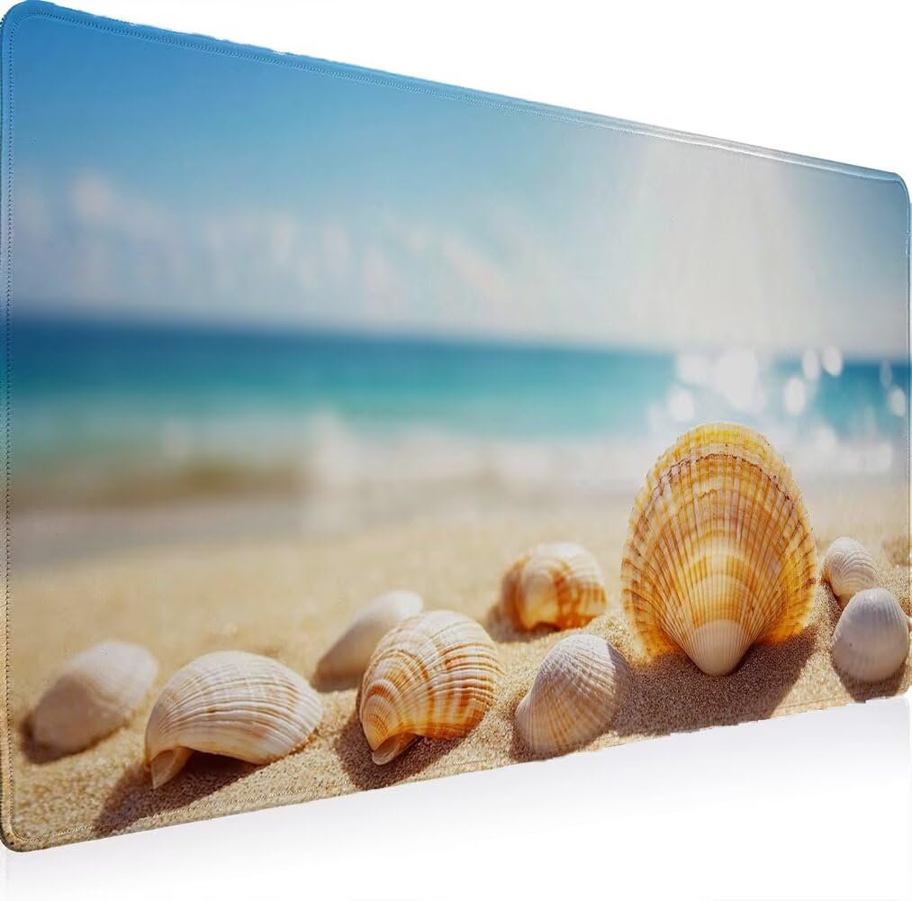 Podkładka pod mysz, XXL 1200 x 600 podkładka pod mysz dla graczy, wodoodporna gumowa podstawa, duża podkładka pod mysz do gier na biurko zszyte krawędzie wodoodporna antypoślizgowa do biura plaża