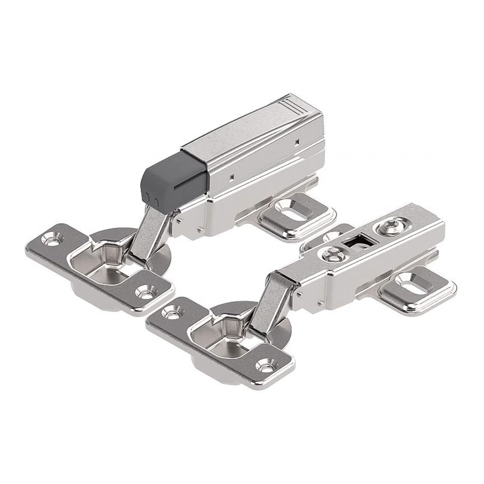 Cabinet Hinge Damper Wardrobe Cupboard Straight Arm Full Overlay Hinge Automatically Buffer Straight Arm Full Overlay