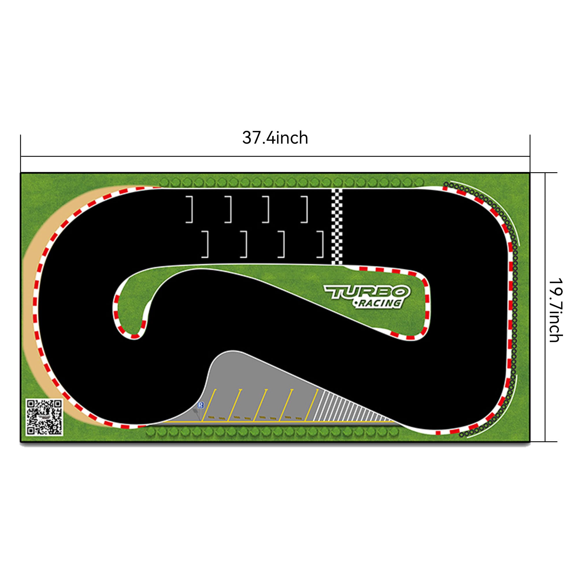 Amazon.com: SPEEDY BEE Turbo Racing 1:76 RC Drift Car Race Track