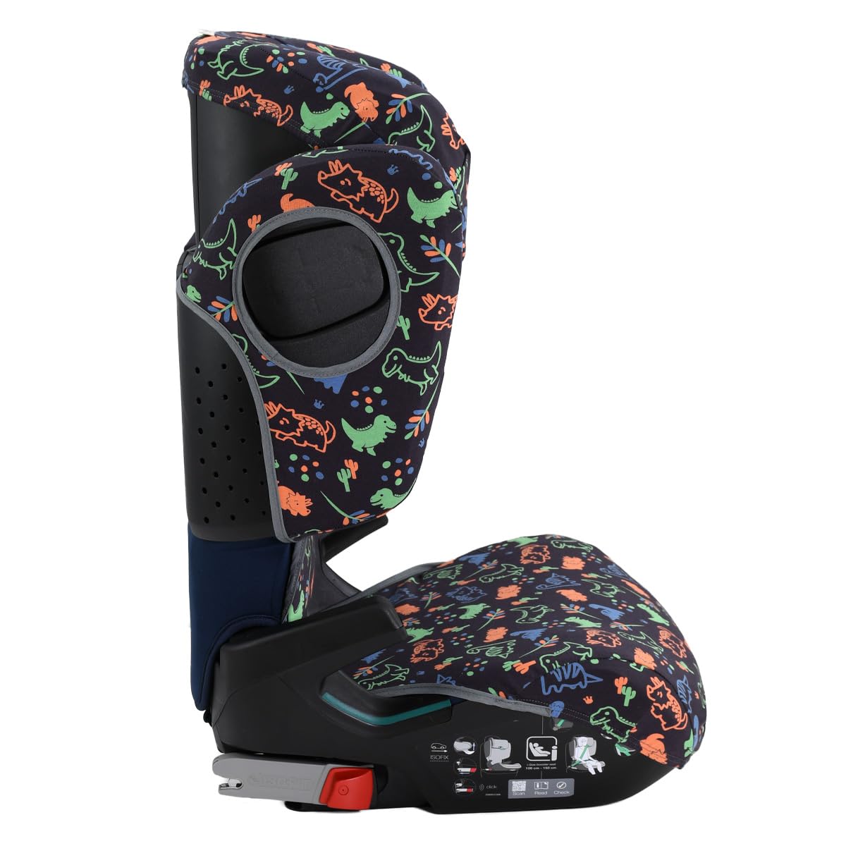 JYOKO KIDS Schutzhülle kompatibel mit Romer Kidfix (Romer Kidfix M I-SIZE, Happy Dino)