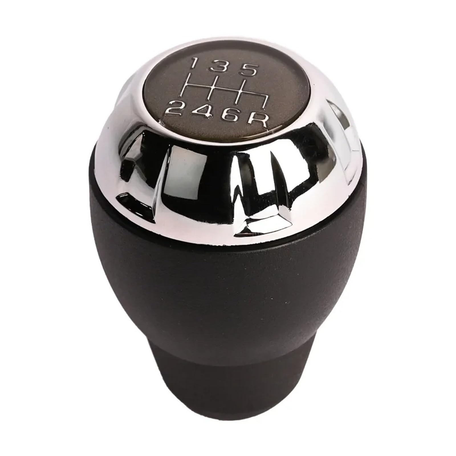 DWTNMEX Gear Shift Knob for Jeep for Wrangler JK 2007-2018 6-Speed Shifter Knob Chrome 68085312AB