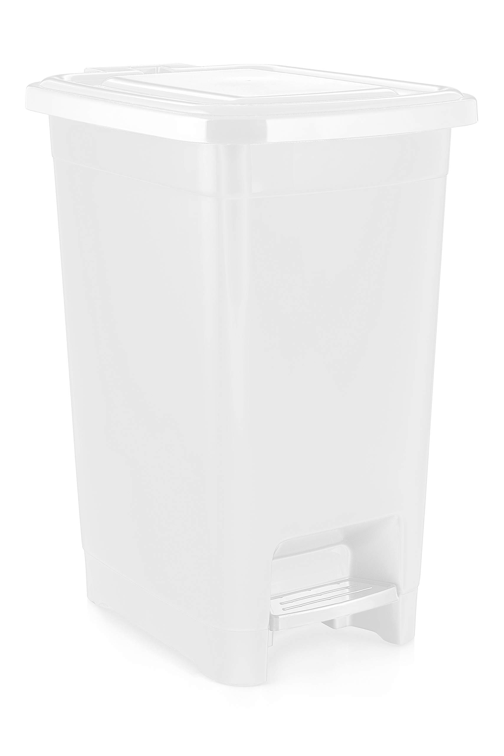 Hobby LifeSlim Pedal Dustbin 40 Litres White (White)