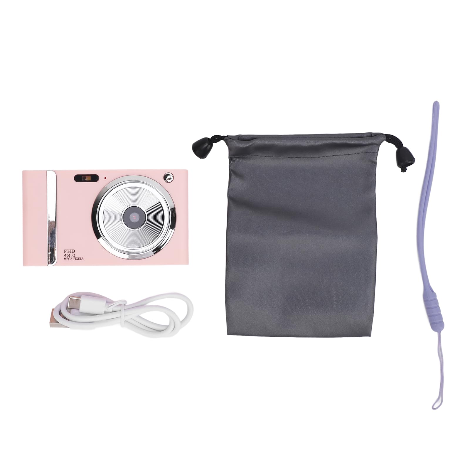 Retro HD Digital Camera, 48MP 1080P Digital Camera with 16X Zoom, Anti Shake Face Detection, 2.8 Inch IPS Screen, Compact Camera for Travel Vlogging and Gifts (Pink)-picture-24