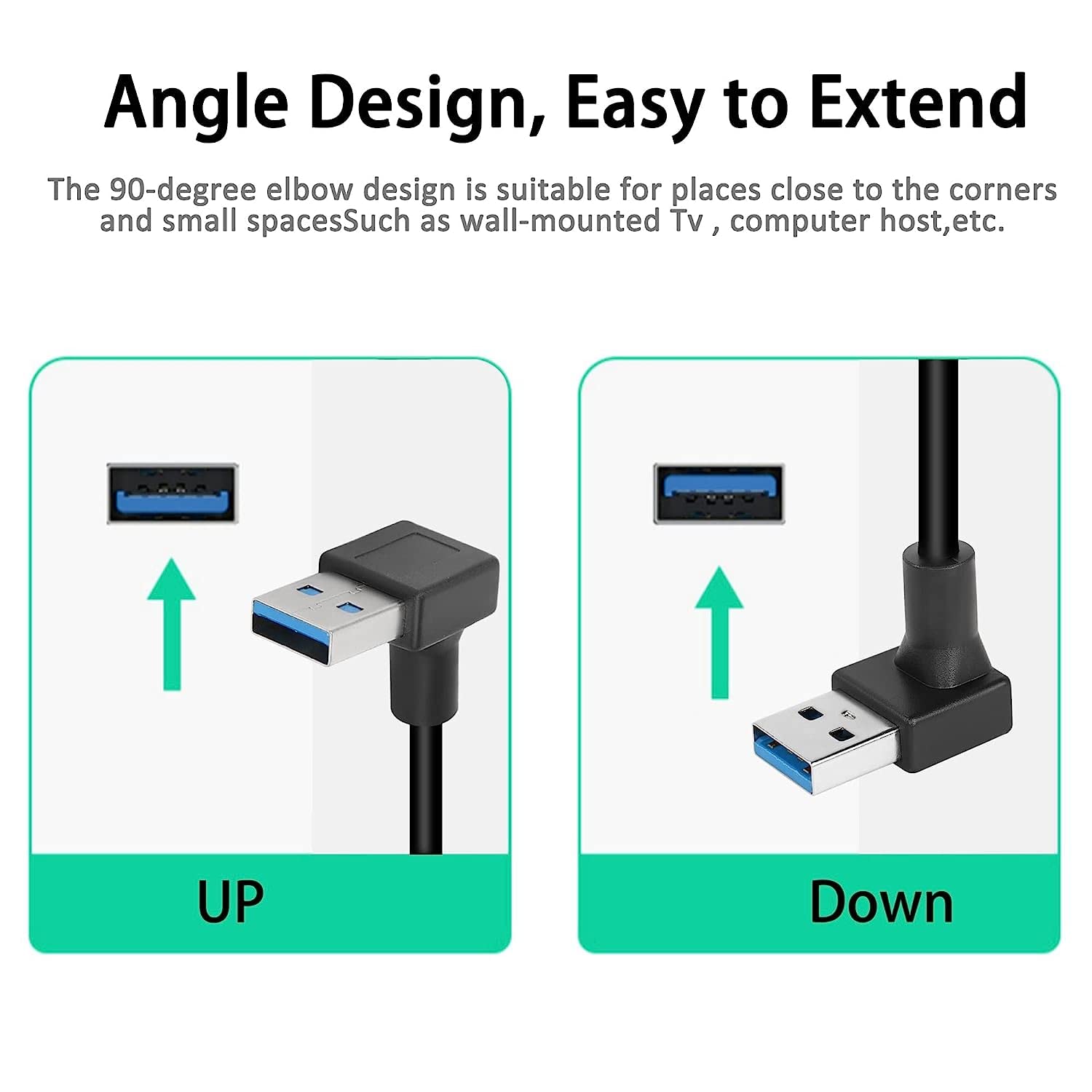 GELRHONR Câble De Charge USB C à 90° - Charge Rapide De 18 W