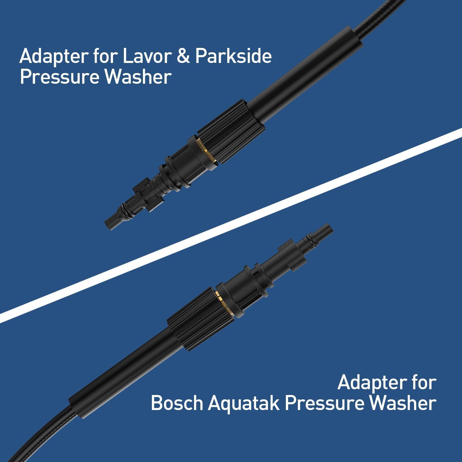 Rohrreinigungsschlauch 15M 180Bar für Kärcher K2 K3 K4 K5 K6 K7 HD HDS, Adapter Kompatible für Lavor Parkside Bosch