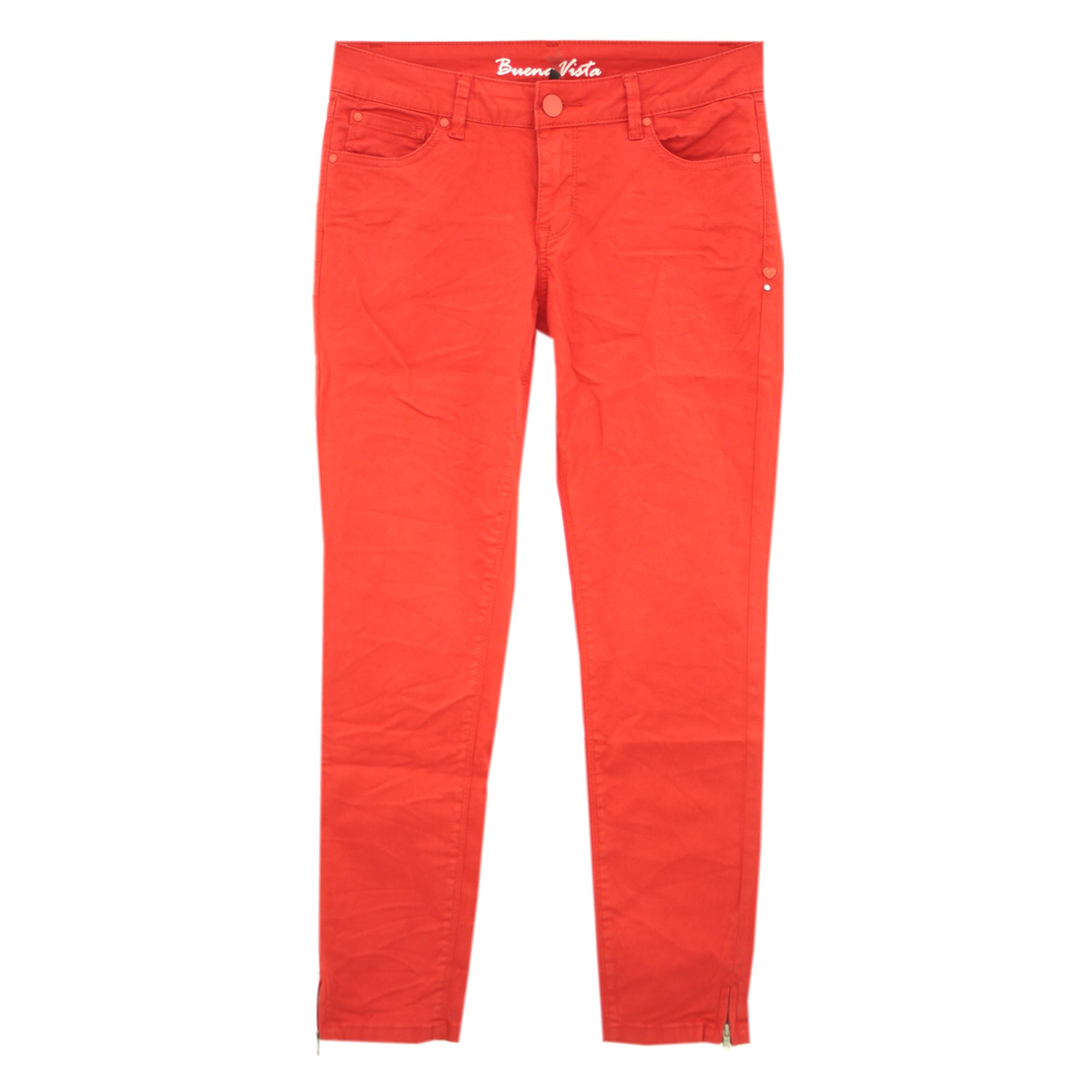 Buena Vista 7/8 Damen Jeans Hose Italy 7/8 Gabardine Stretch Lipstick Red
