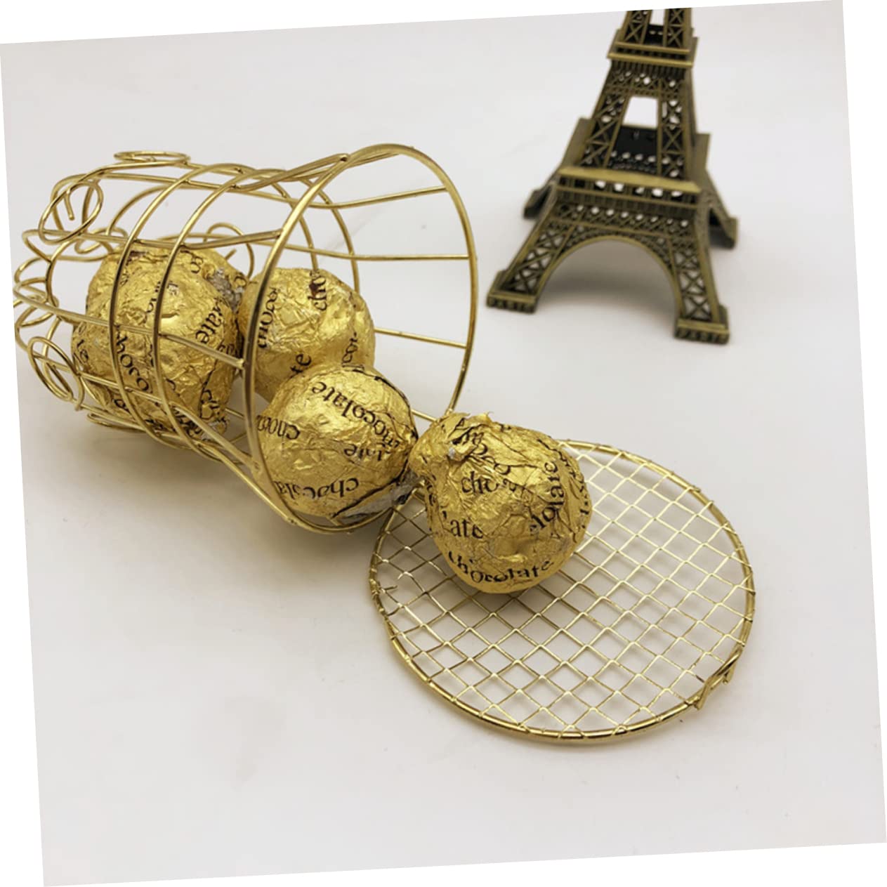 12pezzi Scatole Per Confetti Stile Europeo Elegante Scatola Di Ferro Forma Di Campana Per Matrimoni e Feste Design Svuotato Ottima Per Regali e Snack