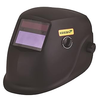 Keean 96x39 MM Auto Darkening ARC MIG TIG Plasma Welding Helmet Auto ON/OFF 5 Variable Shade Control True Colour Fire Retardant Weld Shell