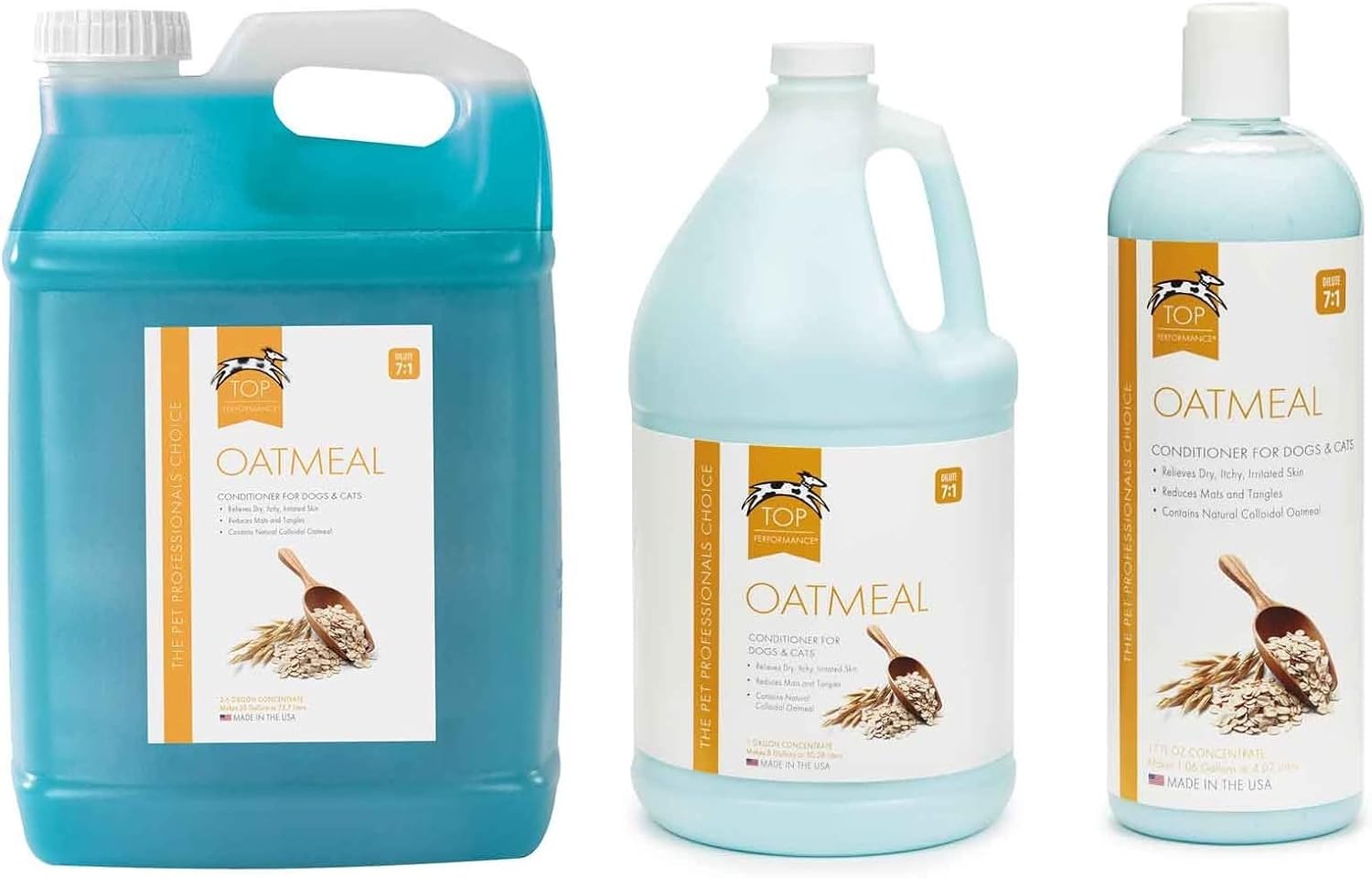 Oatmeal Shampoo Gentle for Puppy Kitten Dog Cat - Soothing Formula (1 Gallon)