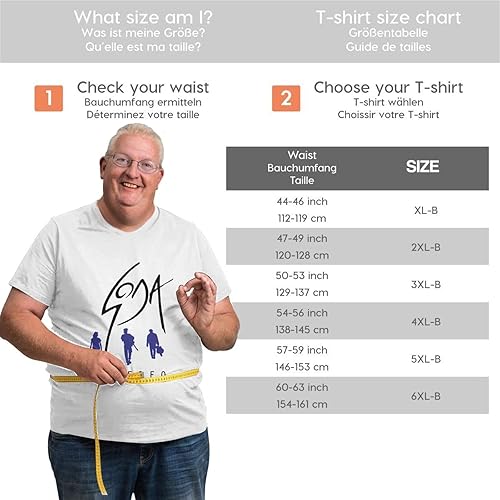 Miniatura 5 de Soda Stereo Plus Size T Shirt Man's Big and Tall Casual Round Neckline Short Sleeve Loose Fashion Shirts