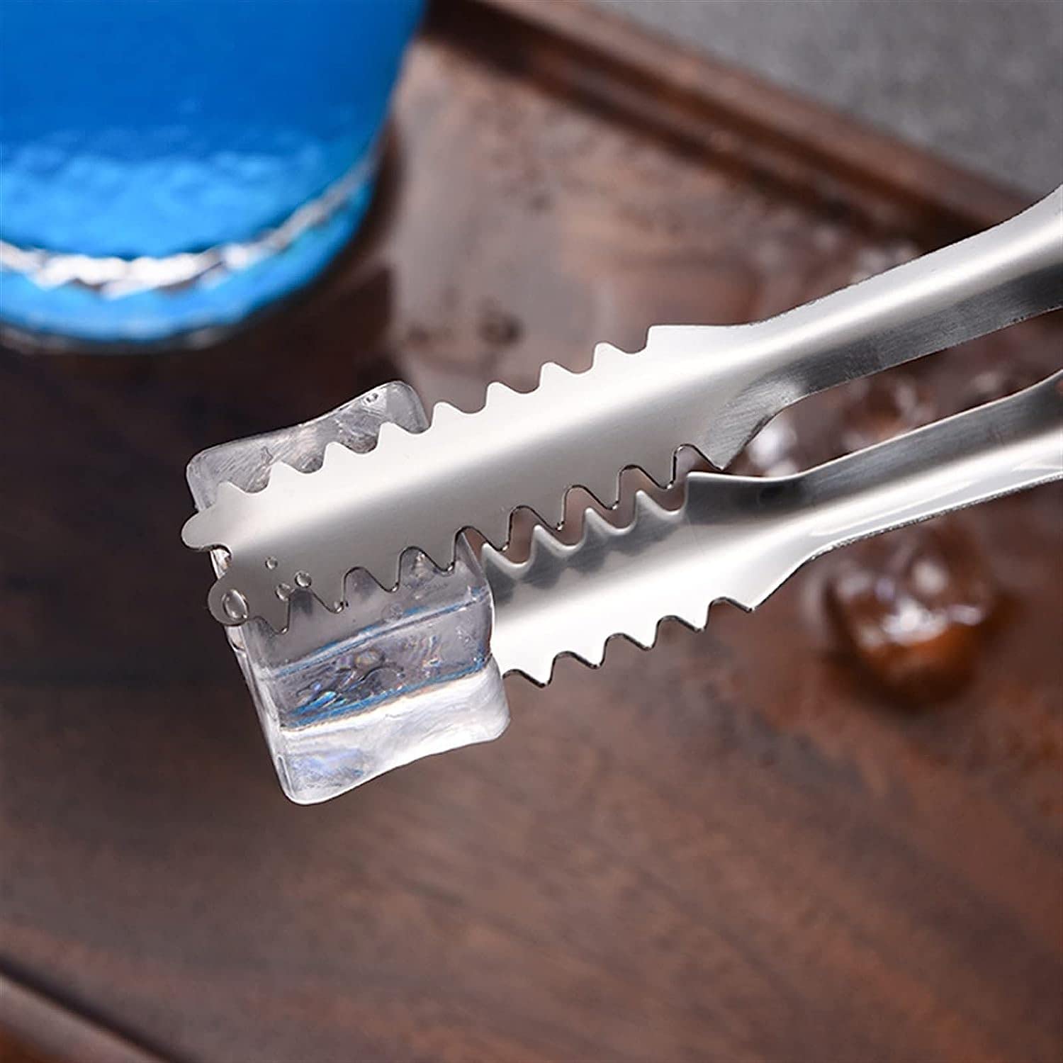 Pinzas de Cocina de Acero Inoxidable para Hielo, Pinzas para Hielo en Grano, Pinzas para Hielo, Cubos de azúcar, Pan, Pinzas para Alimentos, Accesorios de Barra de Cocina