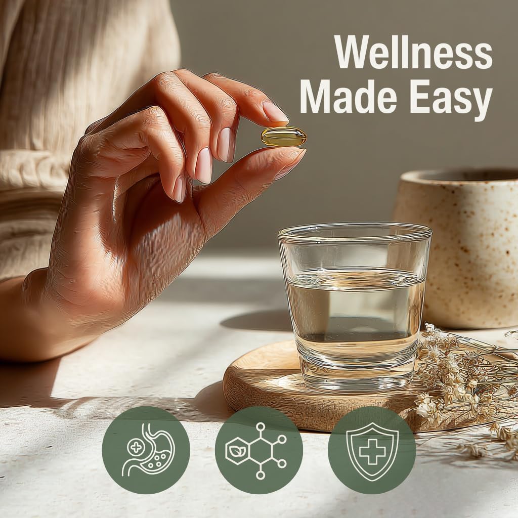 Oregano Oil Capsules -10 000 mg – Extra Strength 86–90% Natural Carvacrol – Possibly The Most Potent Oregano Capsule – Immune Support, Digestive & Candida Cleanse-60 Softgels - Image 3