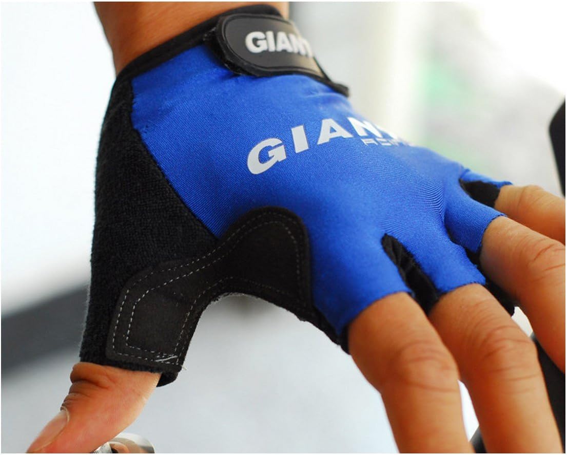 Giant Cycle Gel Luvas Para Ciclismo Guantes Mountain Bike Bicycle Mtb Half Finger Spring Cycling Gloves For Men Women - Blue , M