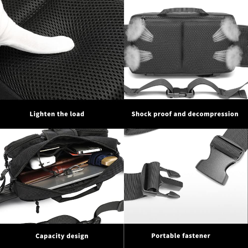 Fanny Pack dla mężczyzn i kobiet, wodoodporna, duża saszetka na pasek, pasuje na tablet 19 cm, torba biodrowa z regulowanym paskiem do treningu, biegania, wędrówek, Brązowy, Small, Regulowana