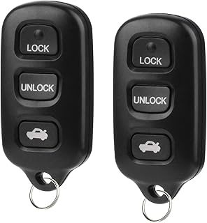 Key Fob Keyless Entry Remote Replacement for Toyota Camry 2000 2001 2002 2003 2004 2005 2006/2002-2006 Solara with FCC ID：GQ43VT14T (Set of 2)