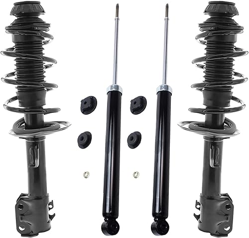 Miniatura 87 de Detroit Axle - Amortiguadores para BMW 328i 325i 128i 135i 335i 330i 335d 335is (sin Sport Susp.) 2 puntales delanteros completos con muelle