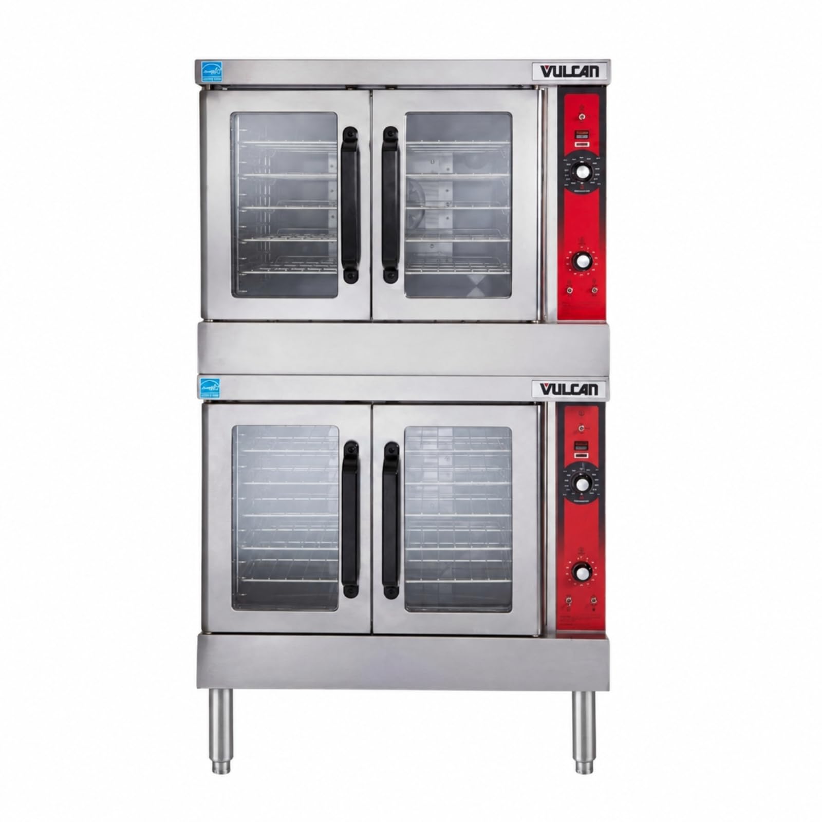 VC44GD Double Deck Gas Convection Oven by Vulcan – 820.0 pounds, Stainless Steel, Silver, Model 515-551-LP-LEGS