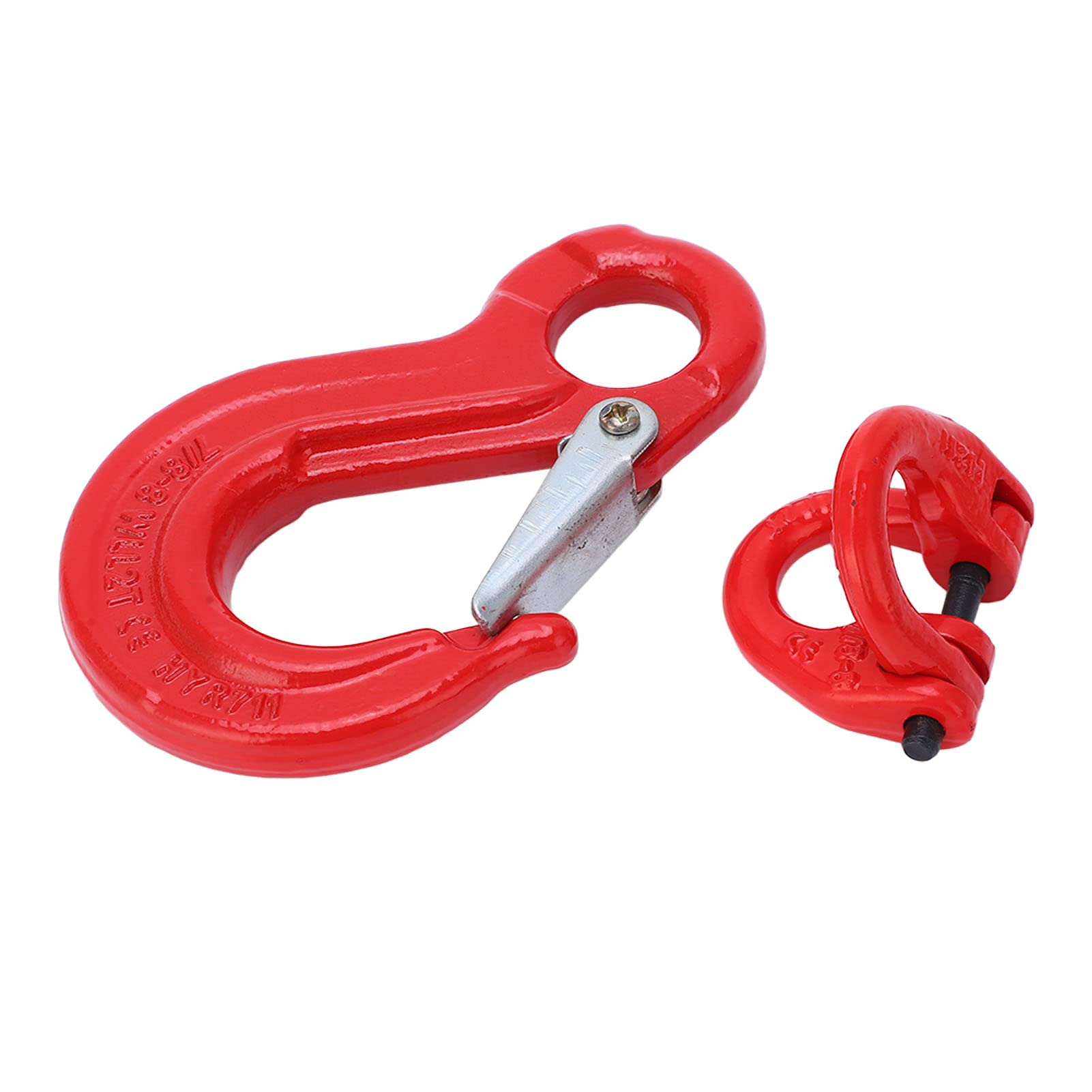 Slip Hook Eye Sling Heavy Duty 2T Bearing Trailer Lifting Chain Connector SHooks Hebehakenlager mit 2-Ring-Schnalle für das Heben in der Fabrik, Heben im Hafen
