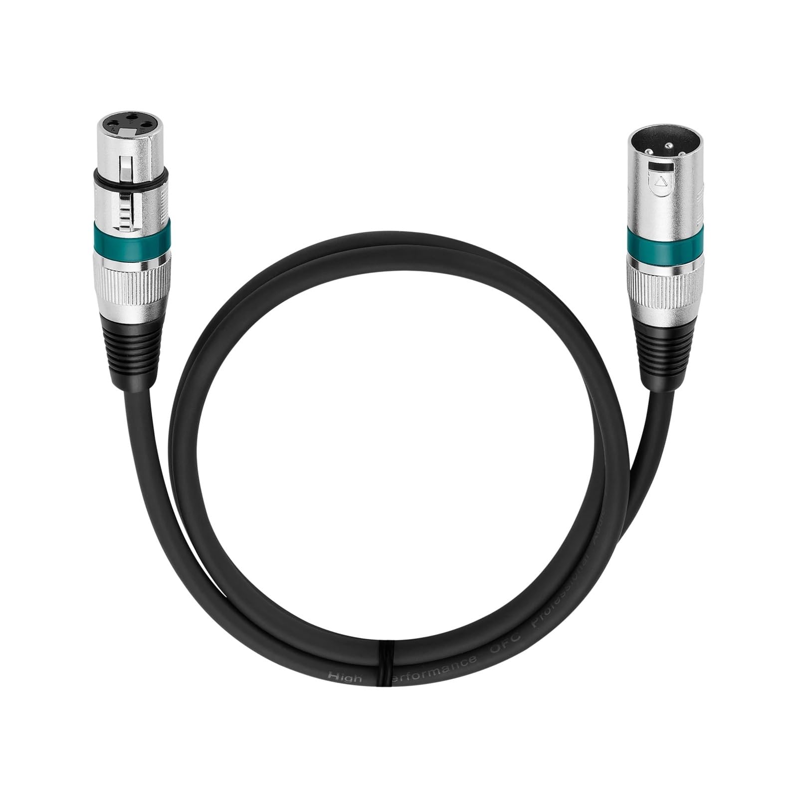 3-pinowy zbalansowany kabel XLR Ekranowany męsko-żeński kabel audio do miksera mikrofonu 1 m 1,8 m 3 m 5 m 10 m 15 m 20 m (Purple Circle, 1,8 m)