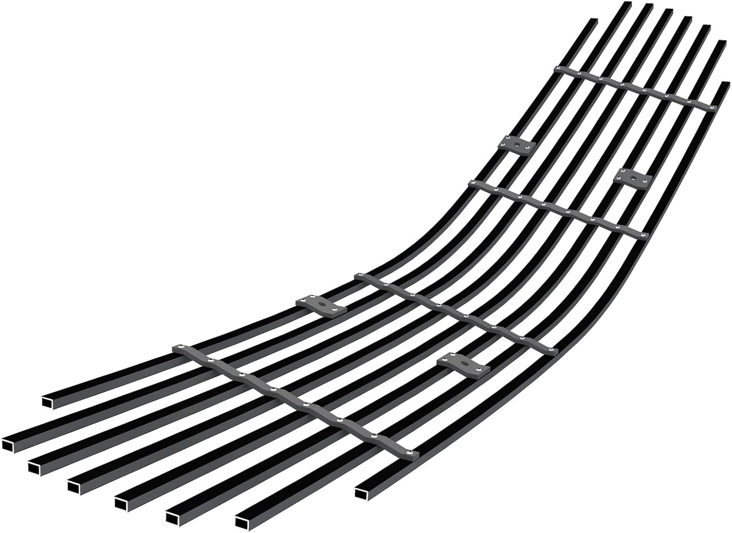 APS Compatible with 1998-2003 Chevy Camaro Black Main Upper Billet Grille Insert C86006H