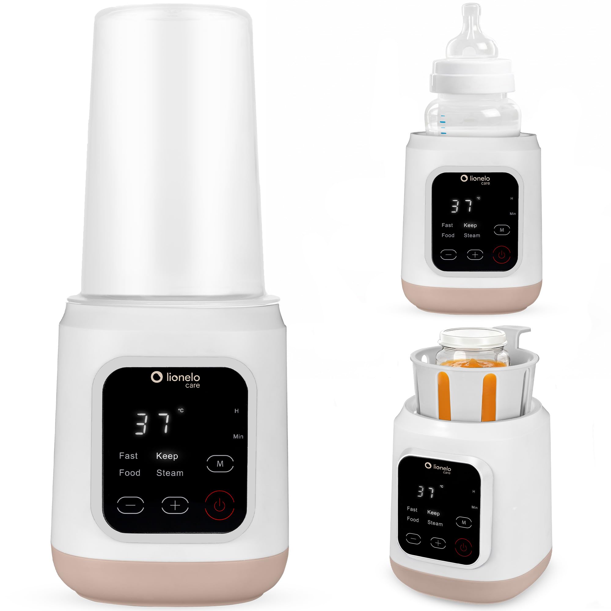 LIONELO Thermup 3.0 Scaldabiberon Elettrico 6 in 1 per Neonato | Sterilizzatore 99,9%, 400 W, Riscaldamento Rapido, Scongelamento, 35-100°C e Mantenimento Caldo fino a 24 Ore