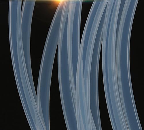 Tubo transparente de PTFE Bopaodao, material de polímero de tubo con alta temperatura y resistencia a la corrosión, propiedades de lubricidad y