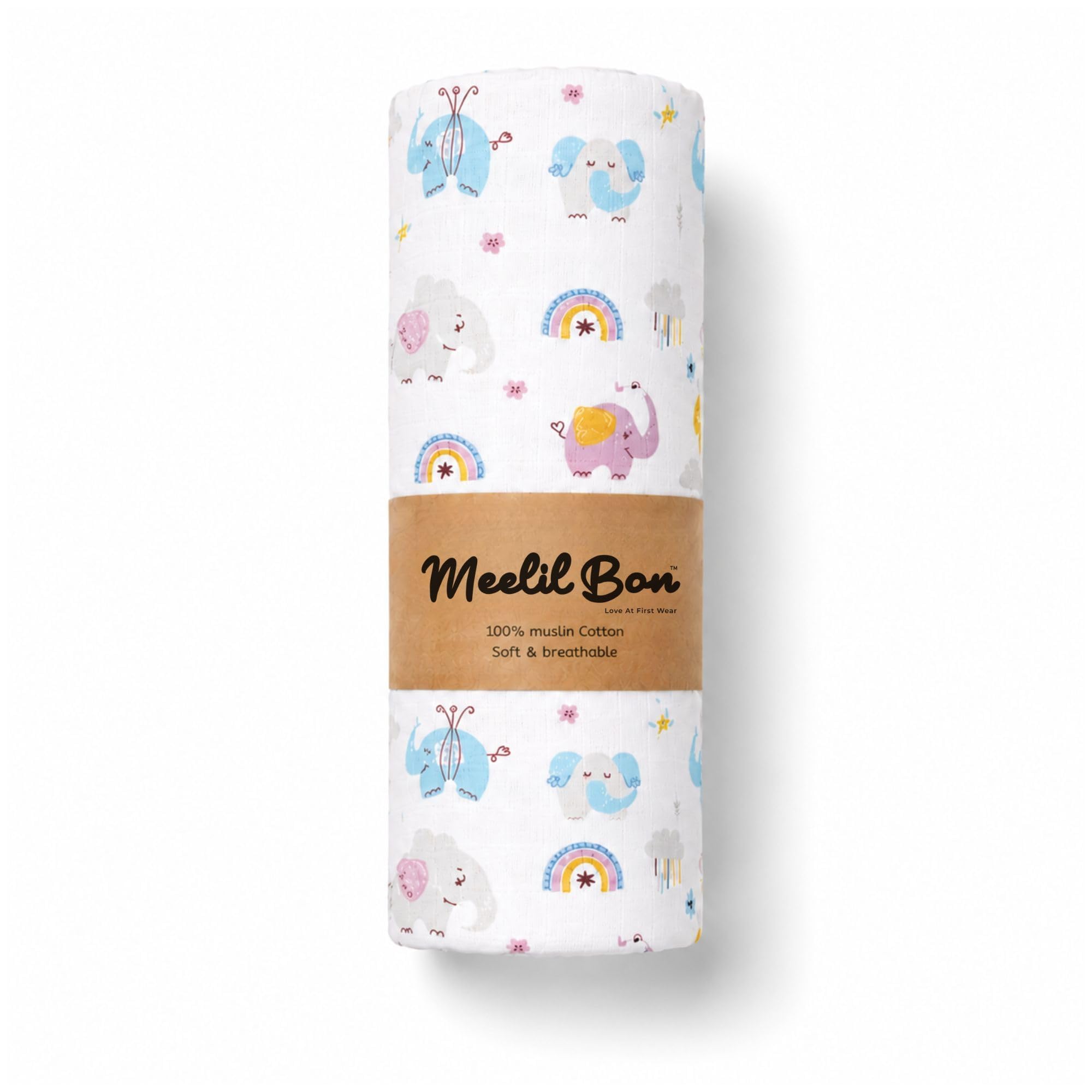 Extra Large Baby Muslin Bath Towel 100×100 cm | 100% Muslin Cotton | Softest, Most Absorbent Newborn Towel | Kids Bath Towel | 0–5 Years-image-47