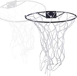 Aro Basquete Cesta Aço 36cm Compatível com Bola Oficial 7 Basquete Com Rede Premium