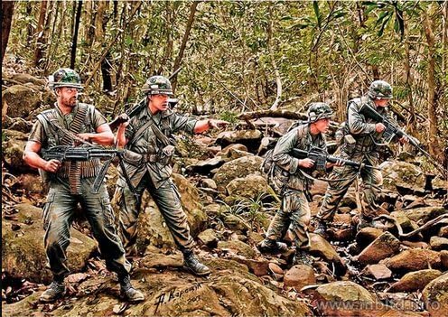 Master Box 3595 Jungle Patrol, Vietnam War Series 1/35
