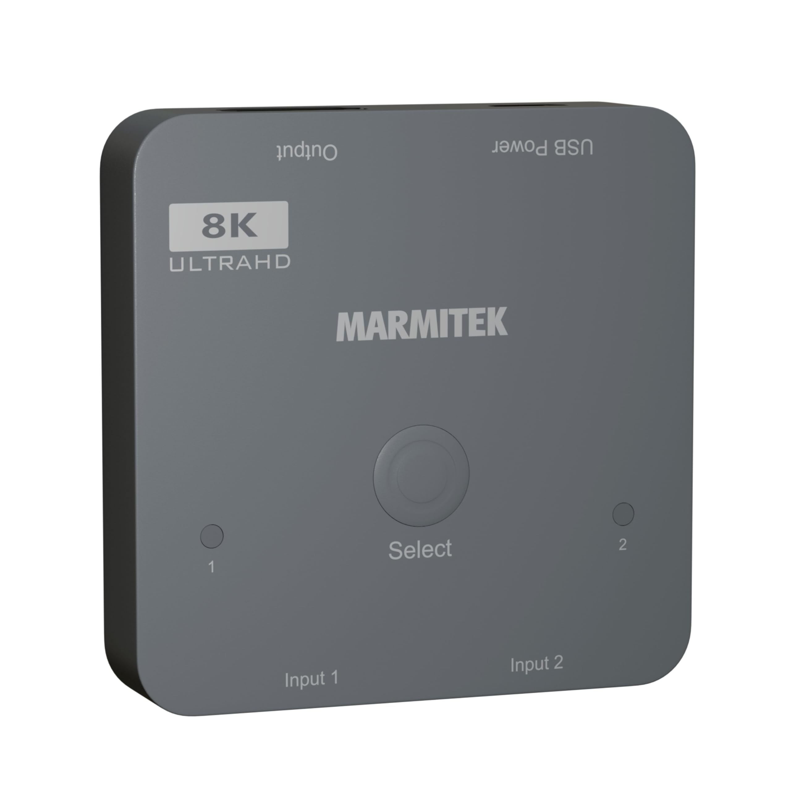 Marmitek Connect 720 - Switch HDMI 8K60-4K120 Gaming - HDMI 2.1 2 entrées 1 Sortie - 48 Gbit/s VRR ALLM QMS QFT - Commutation Automatique - Dolby Vision HDR10+