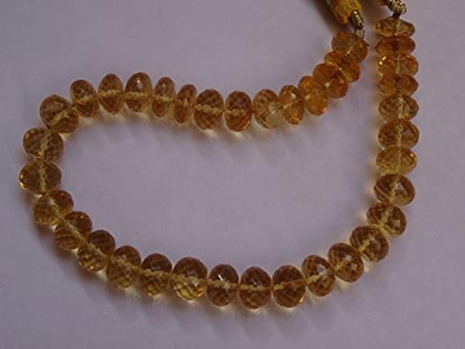 Citrine naturelle 6-7mm perles rondelles pour remplacer vos composants de bijoux ternes