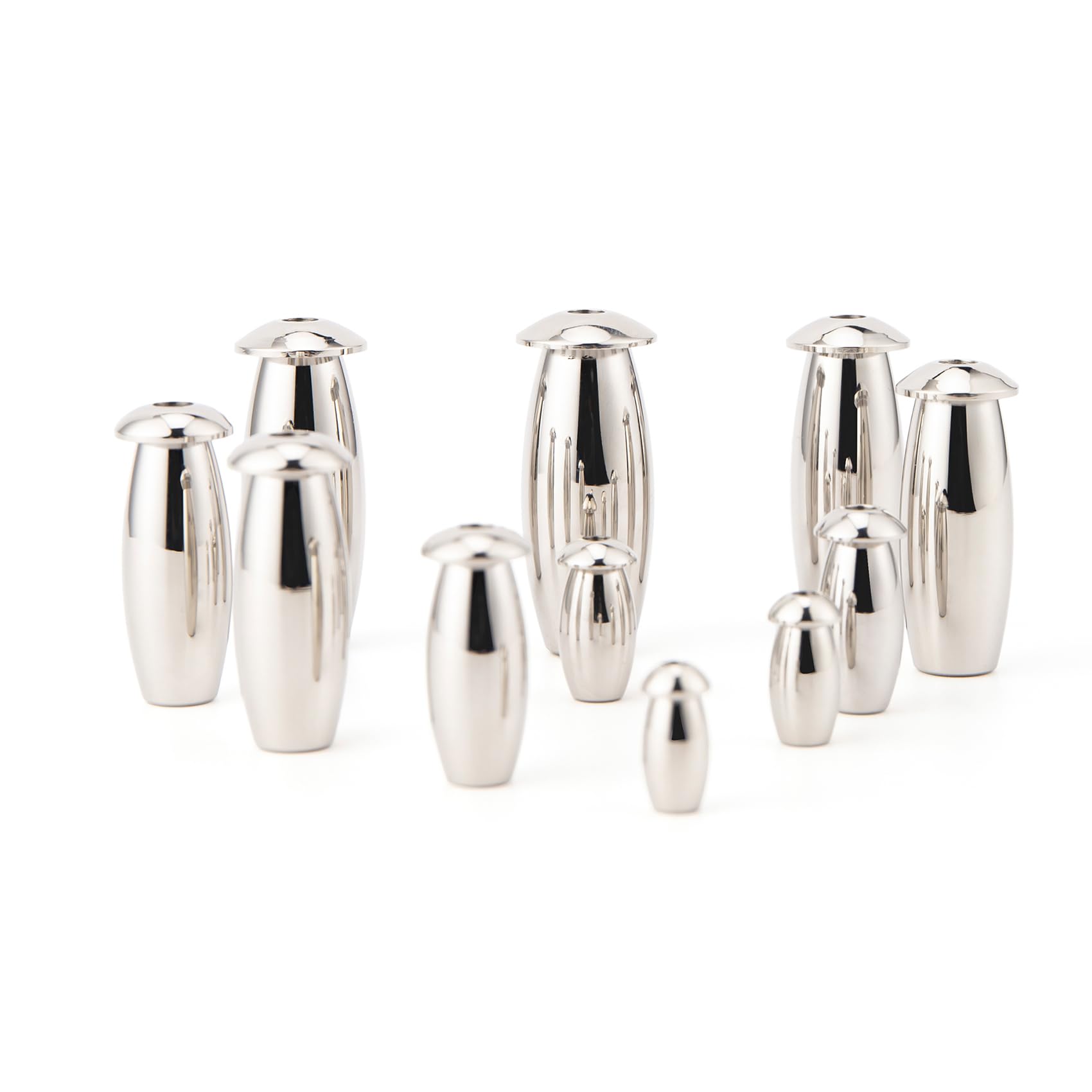 11 Größen Edelstahl Harnröhren Dilatator Mit Kappe Hohl Penis Plug Kugel Dilator Katheter Sounding Penis Stick Für Männer Harnröhren Stimulation SM Prostata Masturbation Sex Toys,Silber,Set
