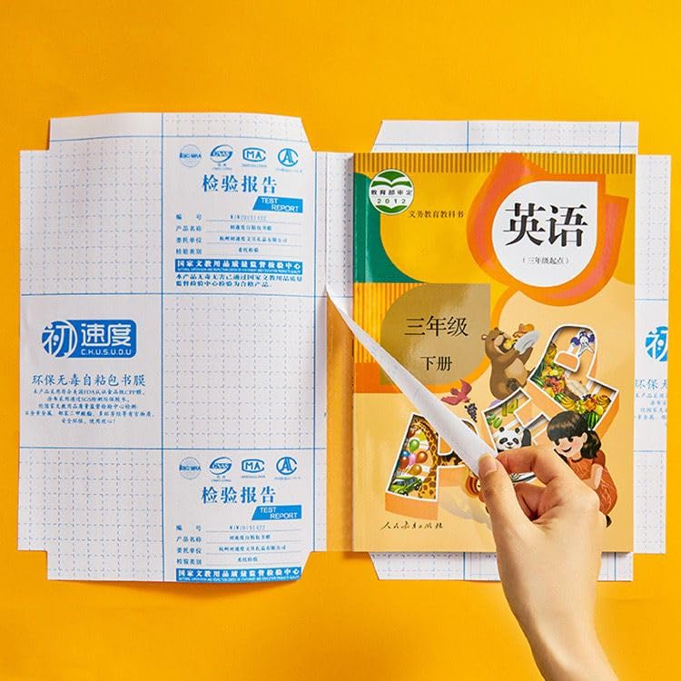 Image of NARMADA Transparent Book Covers Film Stickers A4 Size (Pack of 10) | 340 x 470mm | Waterproof Self Adhesive Protective Book Sheets | Durable Binding Cover for School, Office & Textbooks