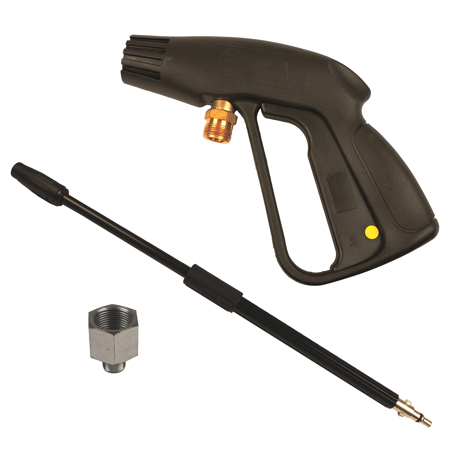 Bricoferr BF103A Pistola + Lanza para Hidrolimpiadores de Alta Presión Turbo