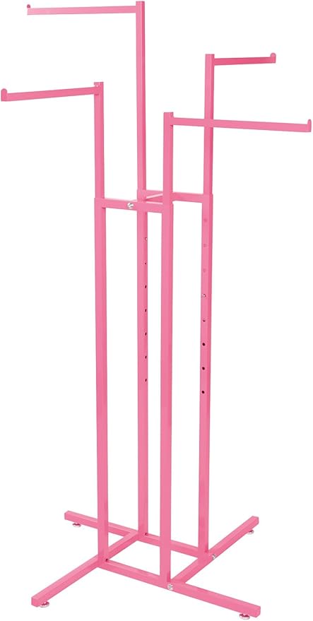 Amazon.com: SSWBasics Hot Pink 4 Way Rack with Straight Arms ...