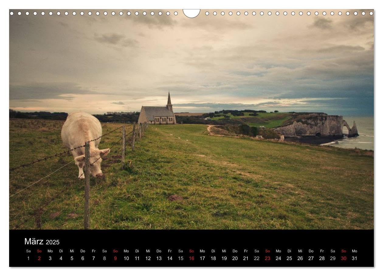 Frankreich Normandie (Wandkalender 2025 DIN A3 quer), CALVENDO Monatskalender: Malerische Landschaften der Normandie