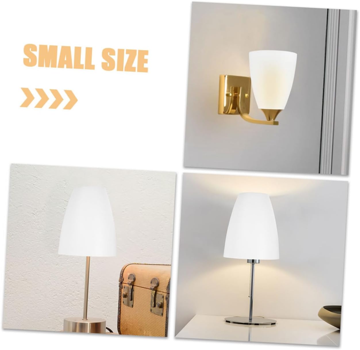 Uonlytech small light shade night light Flat desk lamp decorate Middle hole white plastic small lampshade desktop chandelier household home decor lampshades for floor lamp