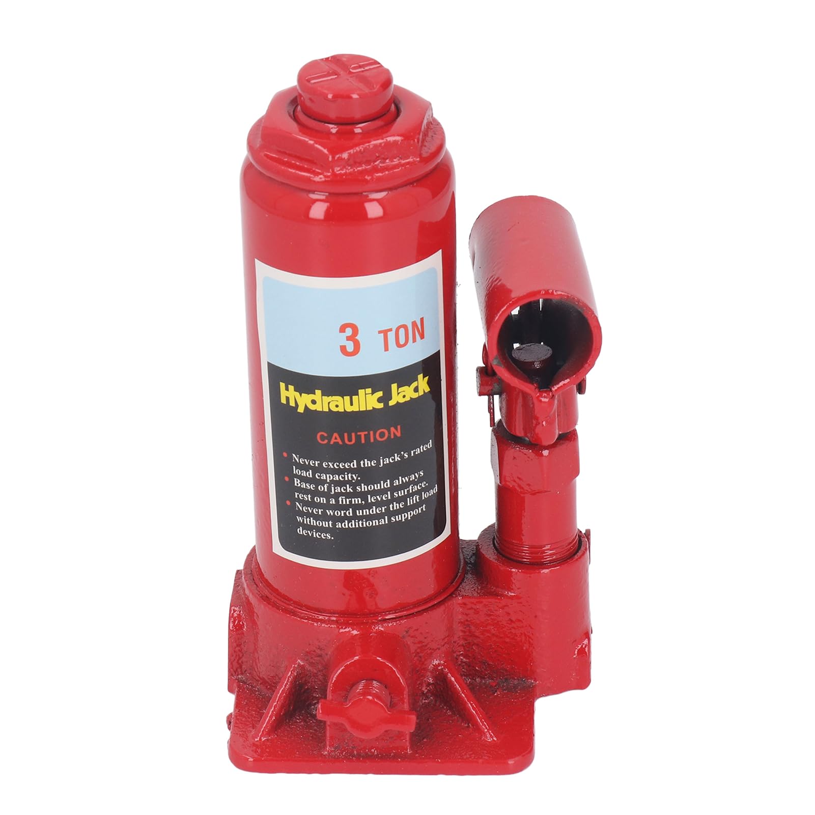 Cric hydraulique Liquide, cric Bouteille Vertical soudé de 3 tonnes, cric de Camion de Voiture Robuste avec poignée de Pompe, curseurs en Acier trempé à Double étage pour Un