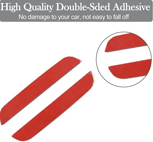 Miniatura 5 de PIUGILH Protector de arañazos para manija de puerta exterior de automóvil, cubierta de fibra de carbono, película protectora antiarañazos,