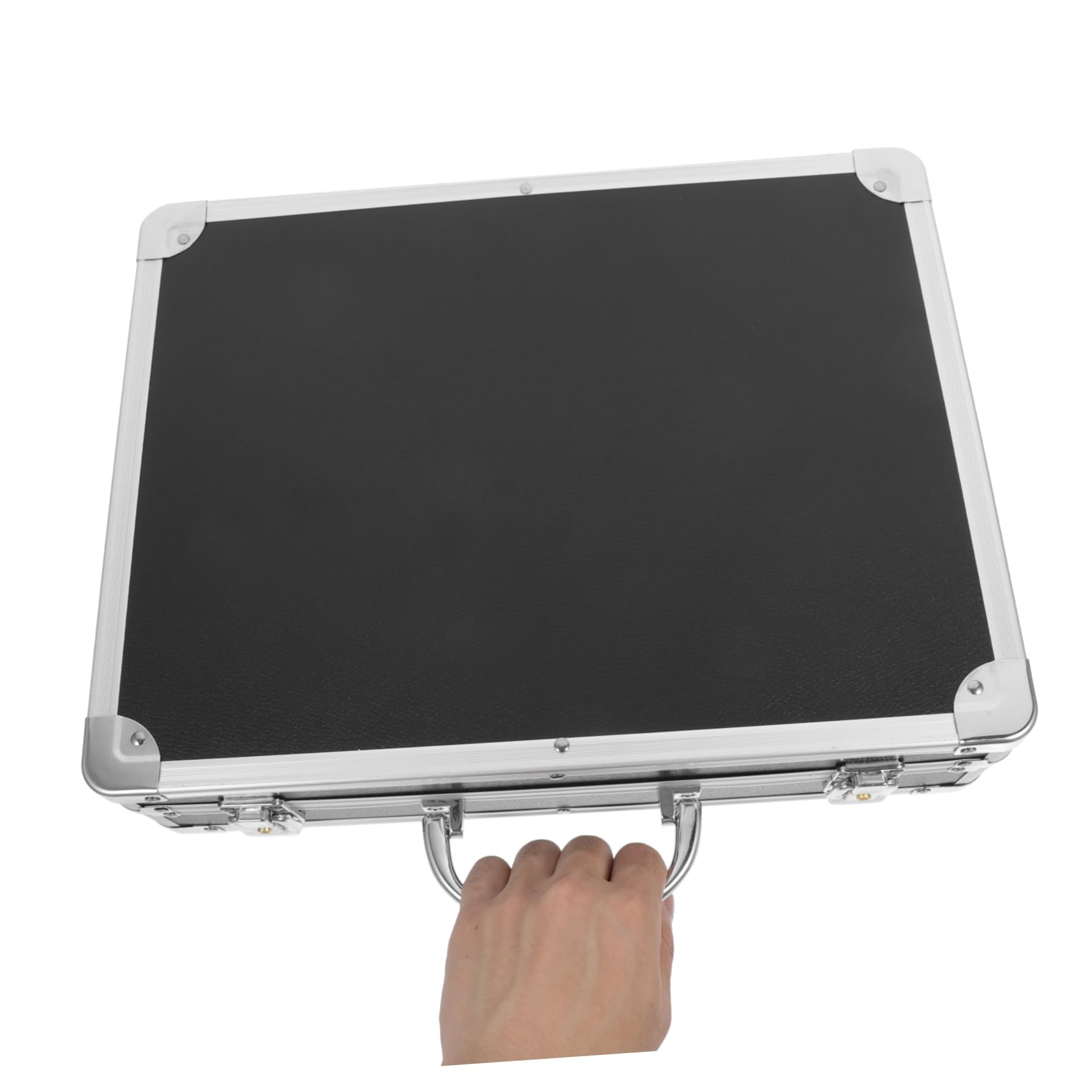 Mikikit Twarda Teczka Aluminiowa Skrzynka Na Narzędzia Metalowa Dla Mężczyzn O Dużej Pojemności