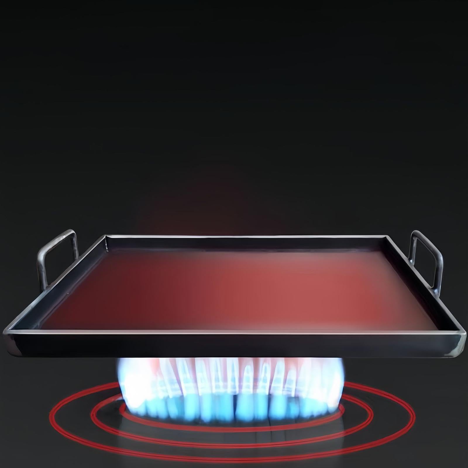 Plancha Plana para Barbacoa, Accesorios Multiusos, Utensilios de Cocina Portátiles, Sartén