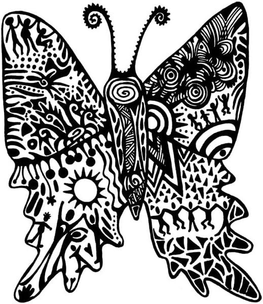 Karmabee Butterfly Wings Note Cards, Blank Inside, Set of 10