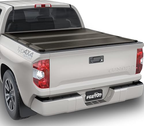 FRP - Cubierta rígida de triple pliegue para Tundra 2007-2021 (excepto Trail Edition) 5.5 pies66.7 pulgadas para modelos con o sin el sistema de