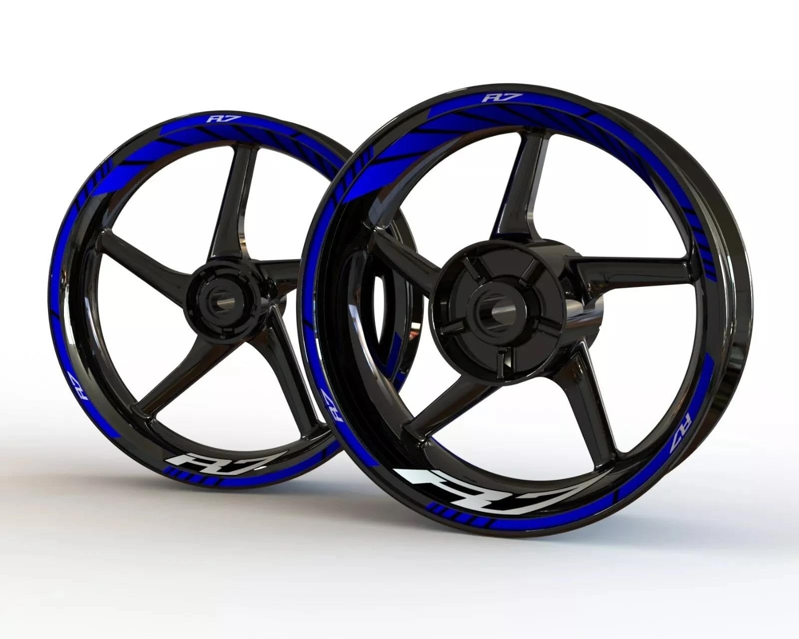 Felgen Aufkleber Motorrad-Felgenaufkleber Für Yamaha YZF-R7 YZF R7 YZFR7 Aufkleber Reflektierendes Streifenband Felgennaben-Dekoraufkleber Motorrad Dekor Felgenaufkleber(Farbe 1)