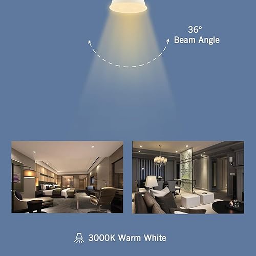 Miniatura 5 de Lxcom Lighting Bombilla LED MR16 G5.3 MR16 COB Foco 5W Bombillas halógenas de 50 W 110 V blanco cálido 3000 K para iluminación empotrada de pista de