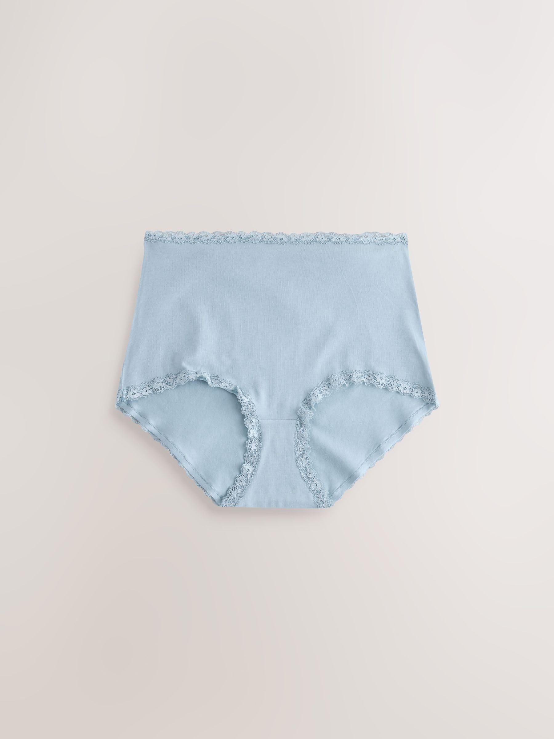 NEXT Mujeres Pack de 10 Braguitas Altas de algodón y Encaje