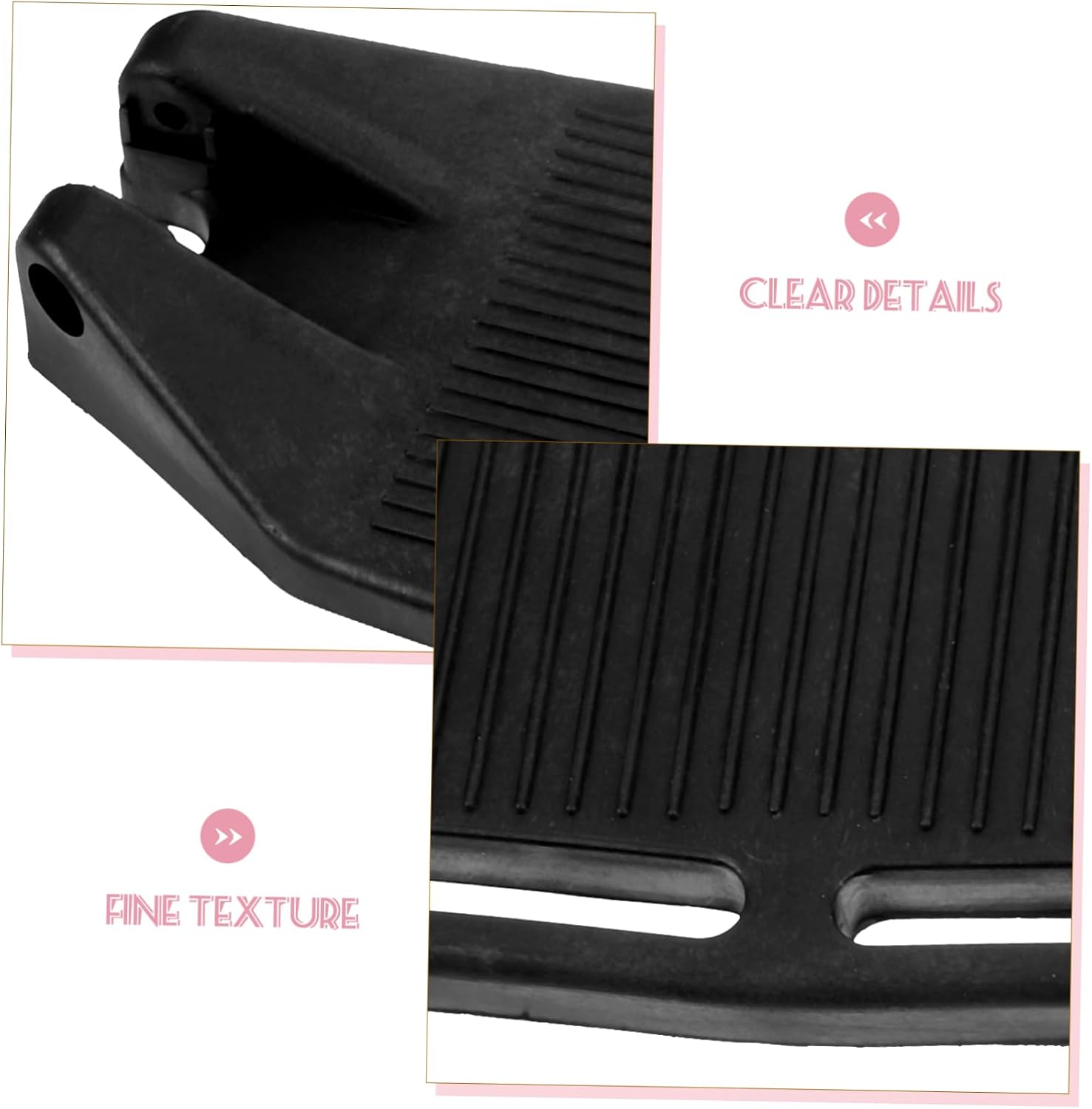 1Pair Elevating Wheelchair Footrest Pedal Replacement Thickened Footplates for Comfort and for Wheelchairs for Elderly and Disabled Users