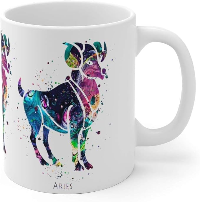 Aries Zodiac Sign Mug - 11 oz, 15 oz