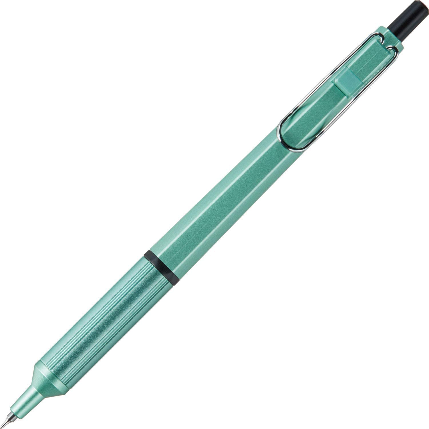 Uni Jetstream EDGE - Penna a sfera a base di olio, 0,38 mm, corpo verde menta + 10 ricariche nere