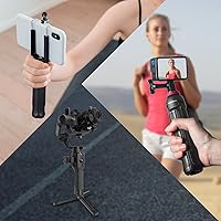 Vista 7 de MINIFOCUS Trípode para cámara, soporte de mesa de escritorio compacto con tornillo de 1/4 pulgadas, soporte de trípode para teléfono estabilizador